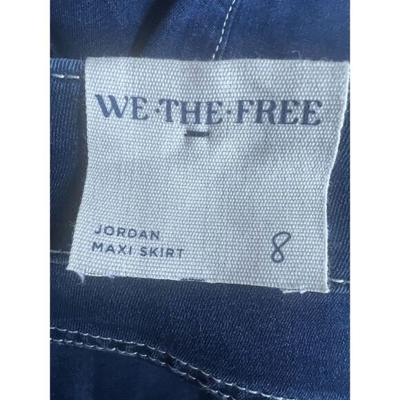 Free People Jordan Maxi Skirt Size 8 High Rise Drop Waist Stretchy Maxi Skirt - Picture 11 of 12